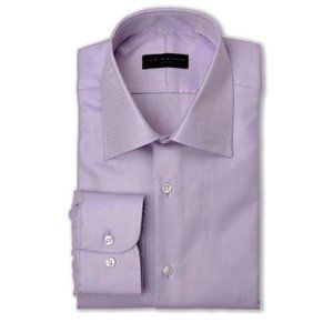 IKE BEHAR Lavender Micro Stripe Print Dress Shirt